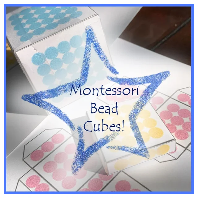 Montessori Bead Cube Printable Files - 6mm beads