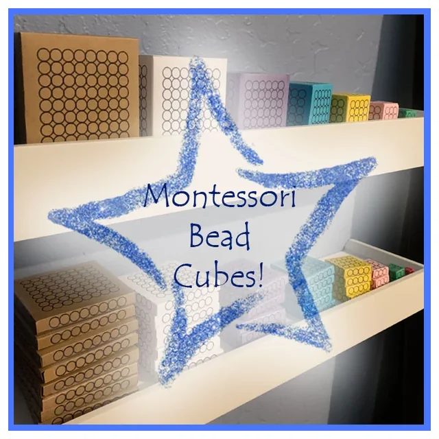 Montessori Bead Cube File for Cricut (svg) - 6mm beads